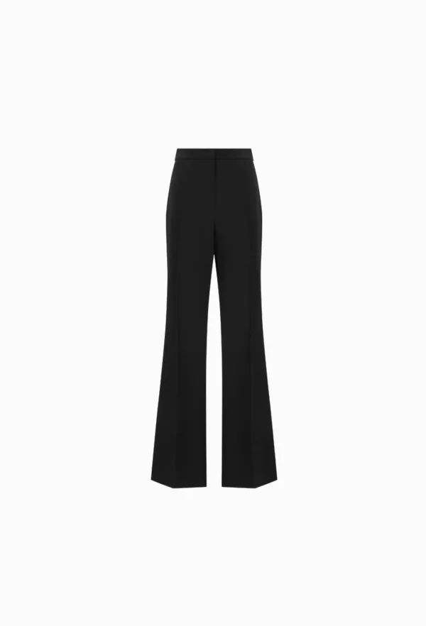 Cora Bootcut Pintuck Pants (Black)