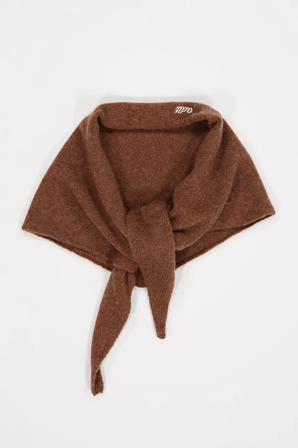 Alpaca multi muffler_brown [선물포장]