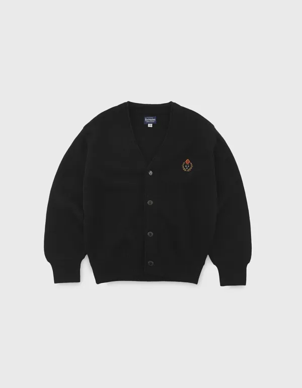 CHILDREN WOOL CARDIGAN / Black