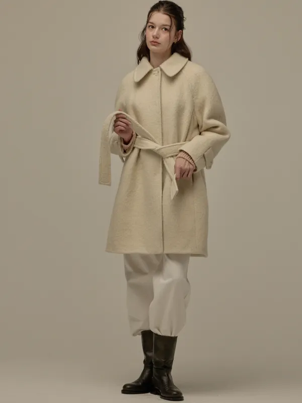 New raglan half coat - Light beige