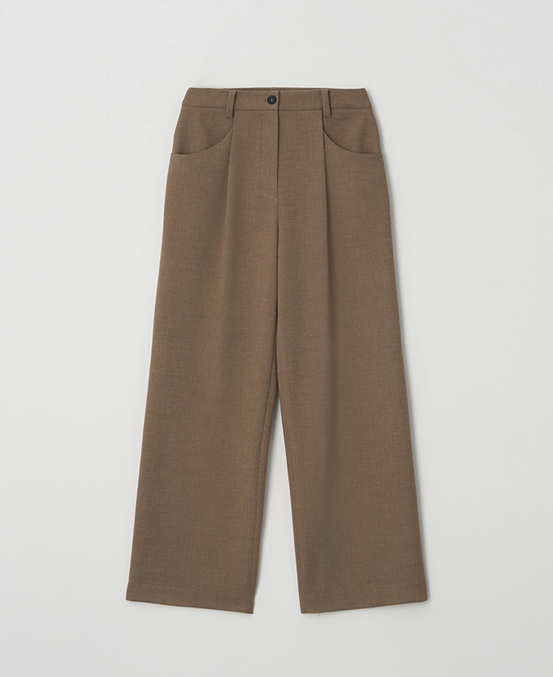 스텝어라운드 Soft Wool Wide Pants_BROWN 상품 이미지 1