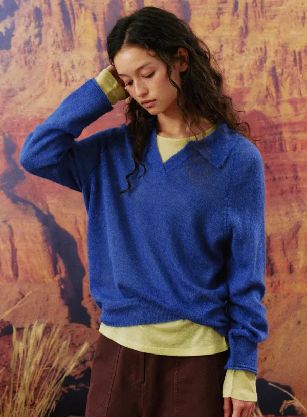 PACA COLLAR KNIT_BLUE