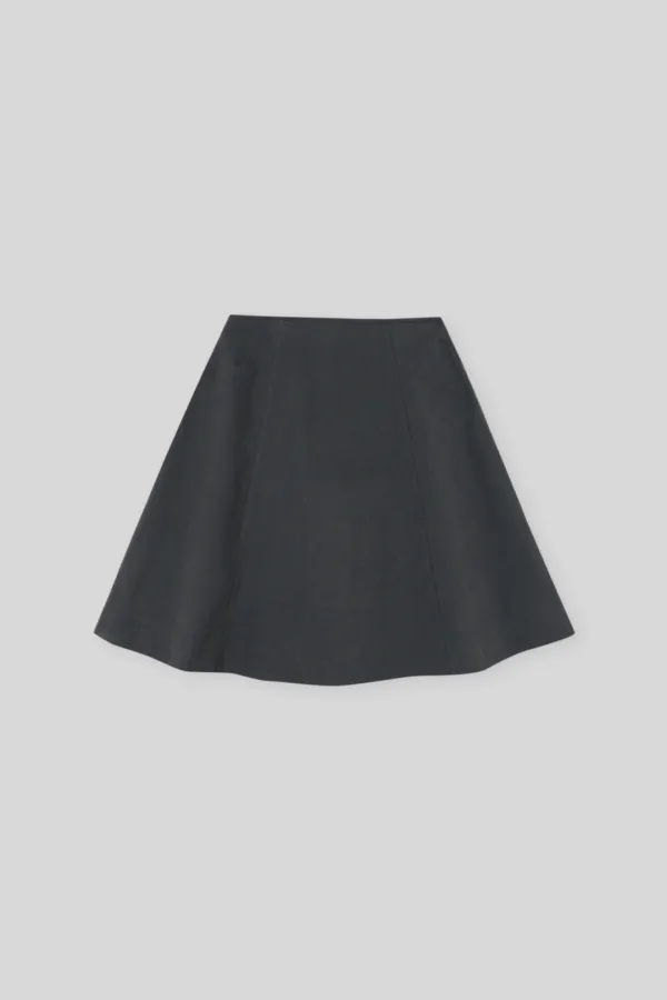 Smore flare skirt (charcoal)