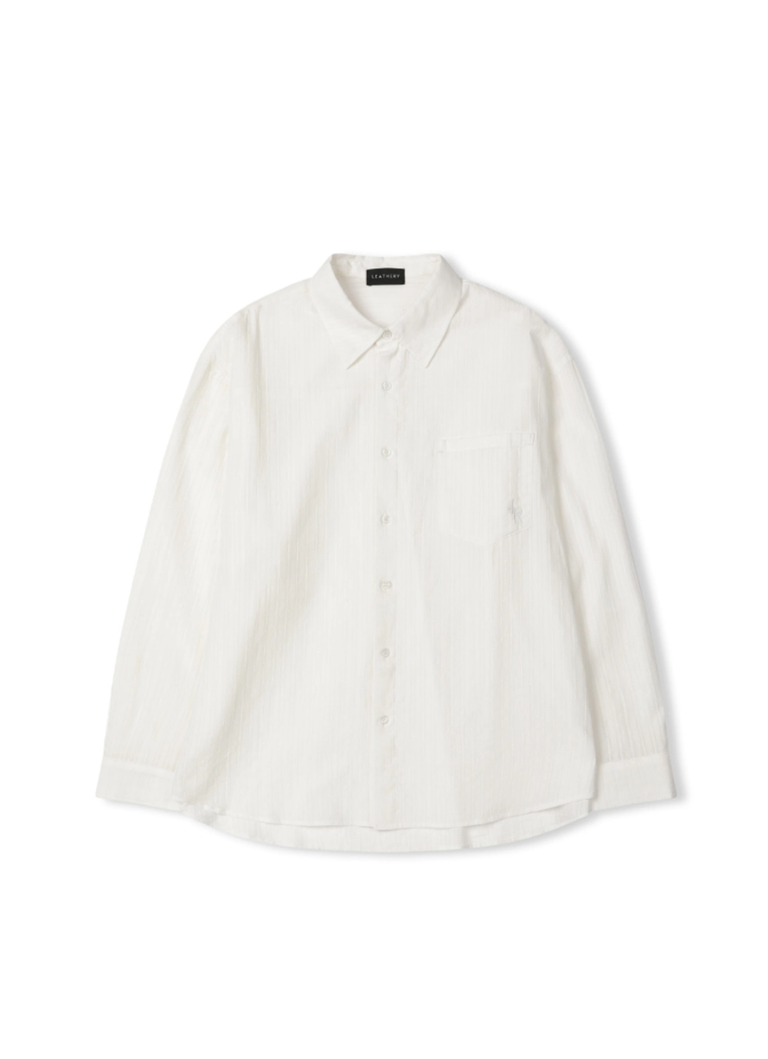 레더리 시스루 레이스 루즈핏 셔츠 [WHITE] 상품 이미지 3