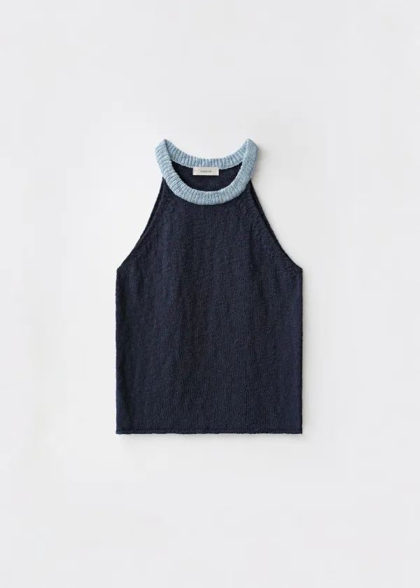 Fetta halter sleeveless (navy)