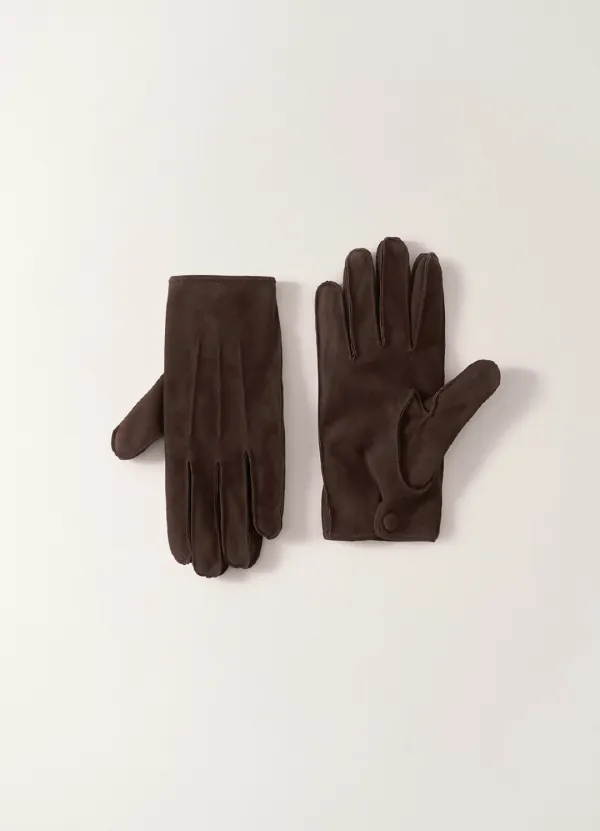 2ND / Gentle lamb skin gloves (Suede brown)