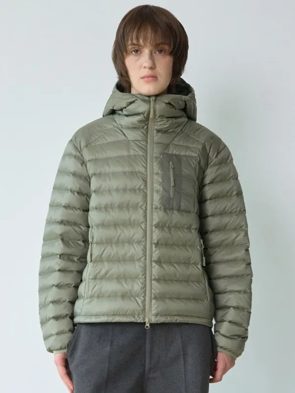 Light Hooded Down Jacket [Khaki]