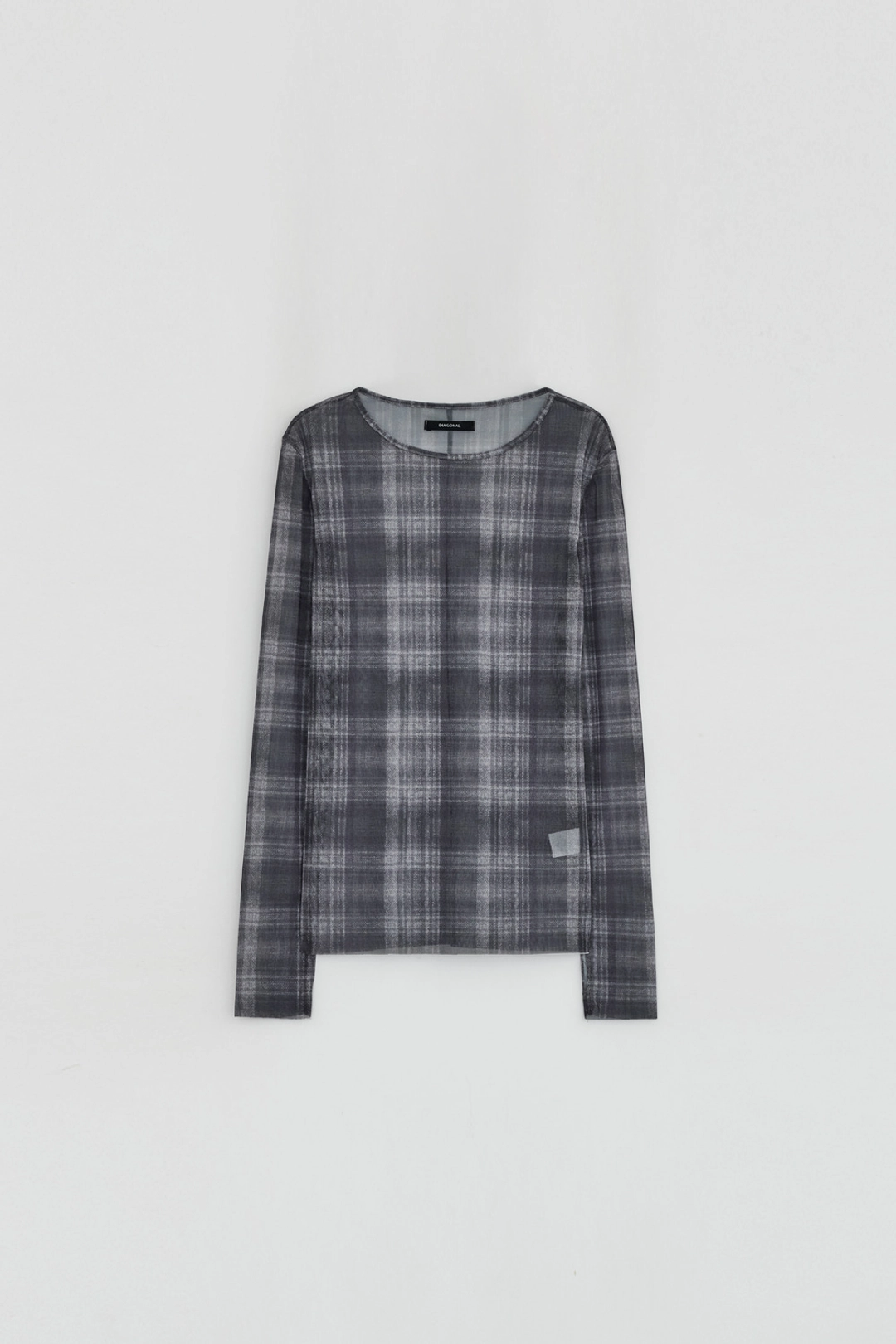 다이애그널 CHECK SEE THROUGH TOP 상품 이미지 1