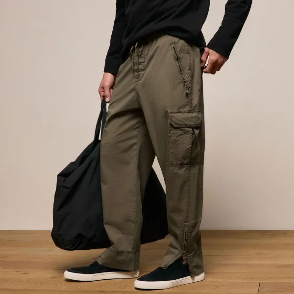 Parachute Poplin Cargo - Light Olive Pigment