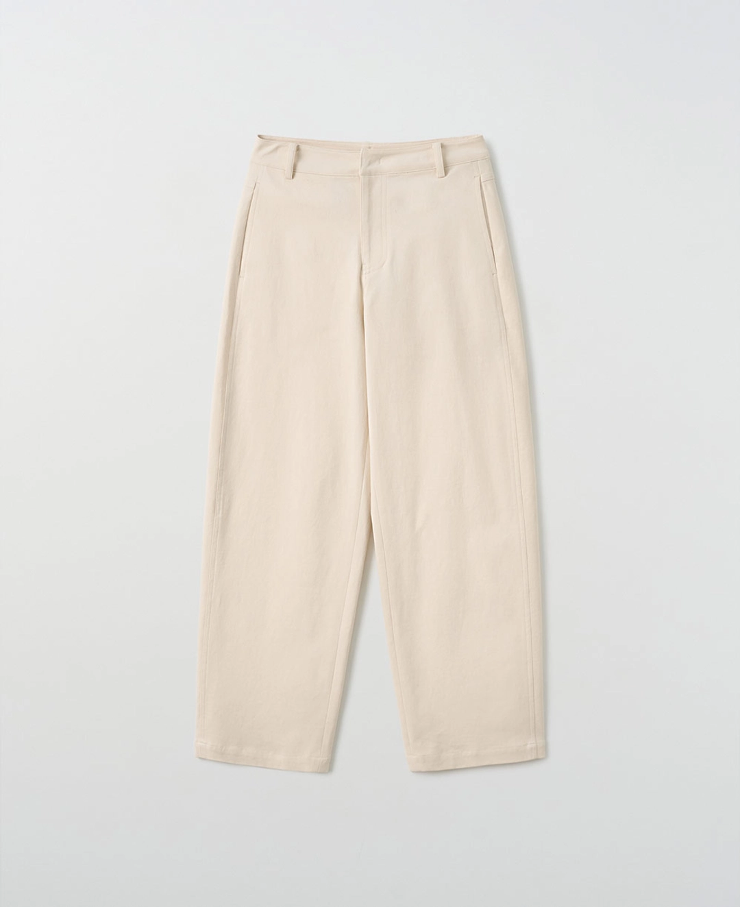 스텝어라운드 Cotton Stretch Curved Pants_IVORY 상품 이미지 2