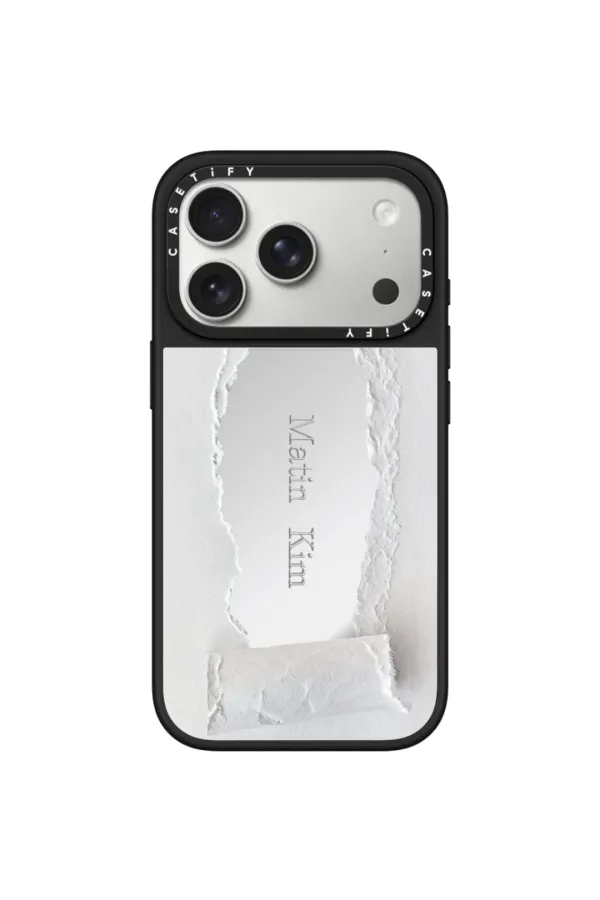 MATIN KIM X CASETIFY PAPER CASE IN SILVER