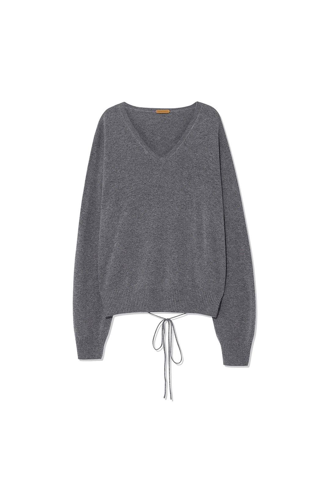 르917 CASHMERE BLEND WHOLEGARMENT V-NECK PULLOVER [CHARCOAL] 상품 이미지 1