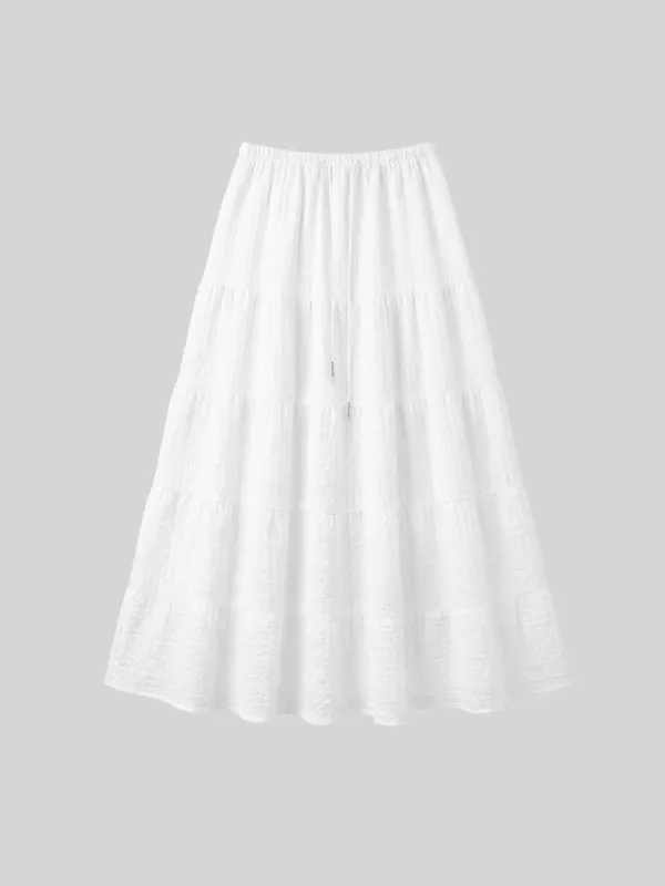 TORY TIERED MAXI SKIRT_IVORY