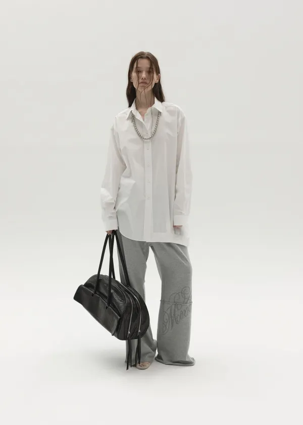 STRUCTURED COTTON SHIRT (OFF WHITE)