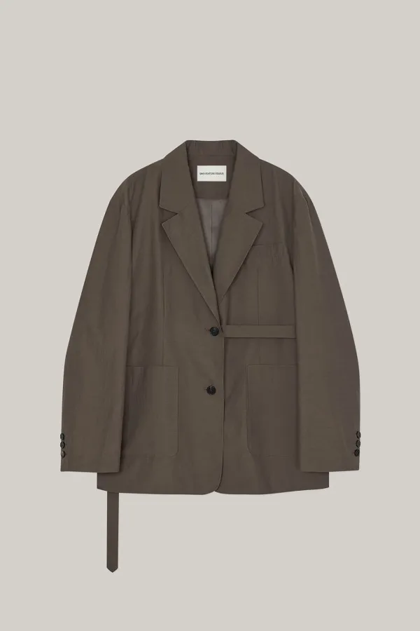 Paper Thin Tie Jacket (brown)