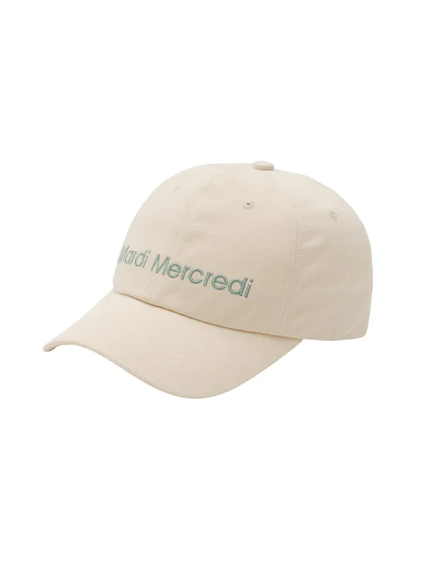 CAP MARDI MERCREDI LOGO_CREAM MINT