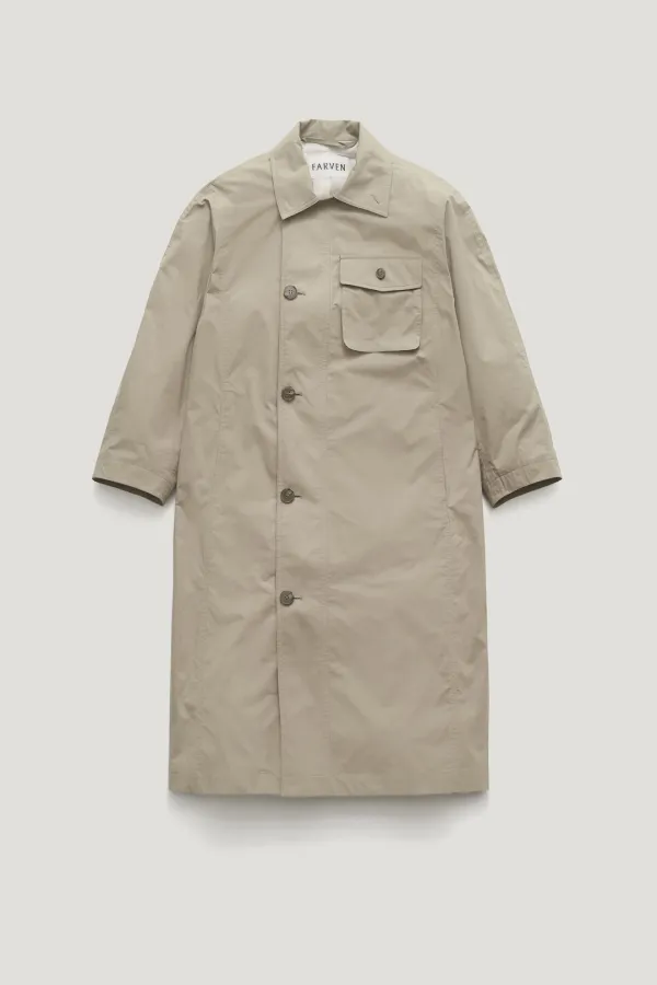 BLOOM POCKET TRENCH COAT_KHAKI GREY / ₩320,000