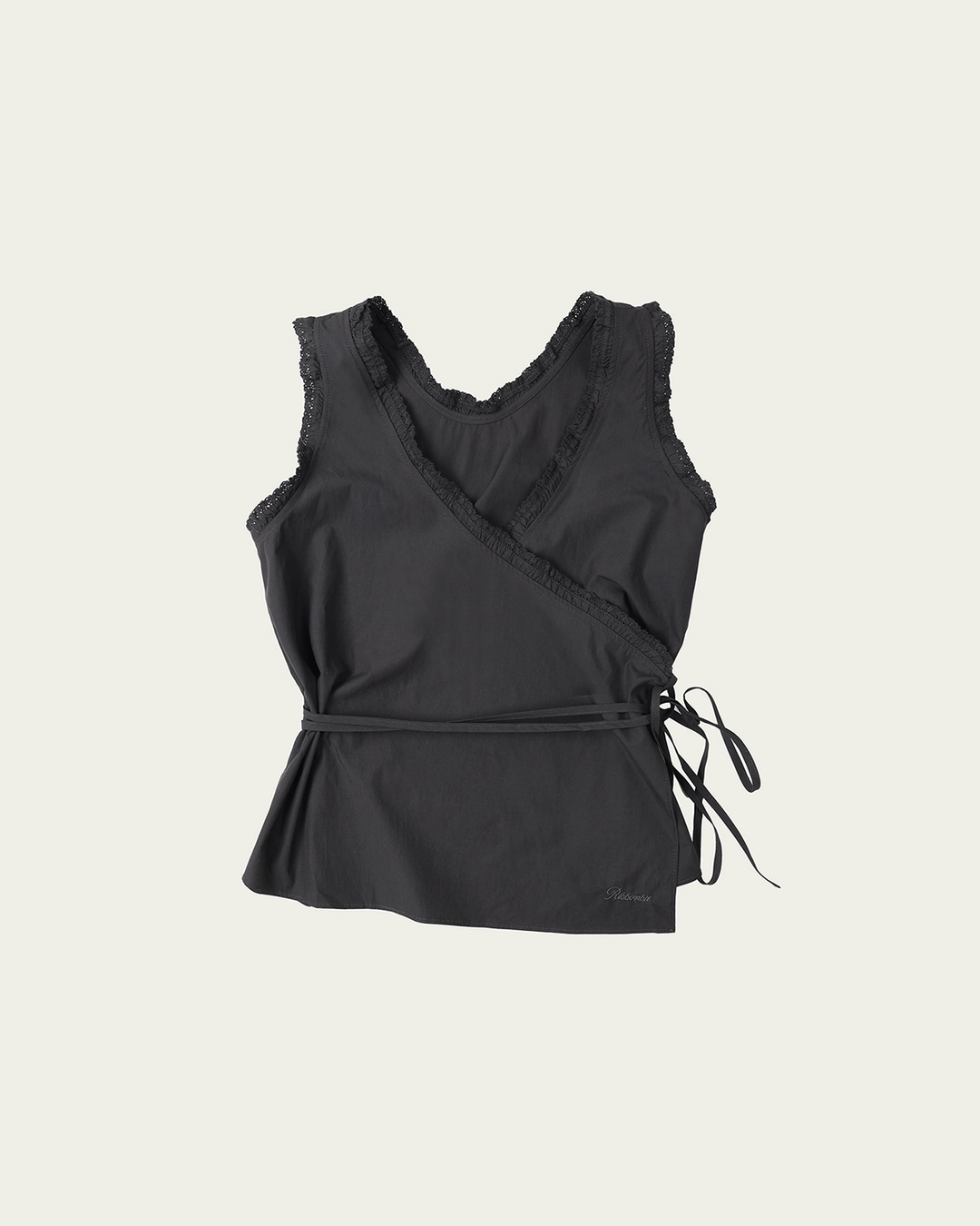 리본빛 (2차) Tippy Blouse - Dark Gray 상품 이미지 1