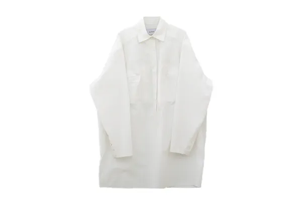 Karina Bustier Shirt Dress - White