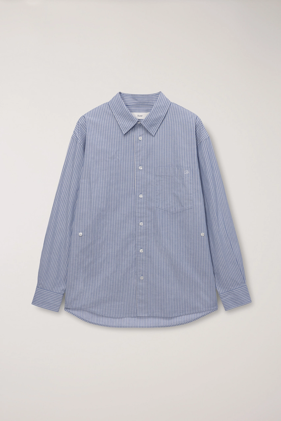 던스트 UNISEX 2-WAY OVERSIZED STRIPED SHIRT BLUE STRIPE_UDSH6A105B2 상품 이미지 1