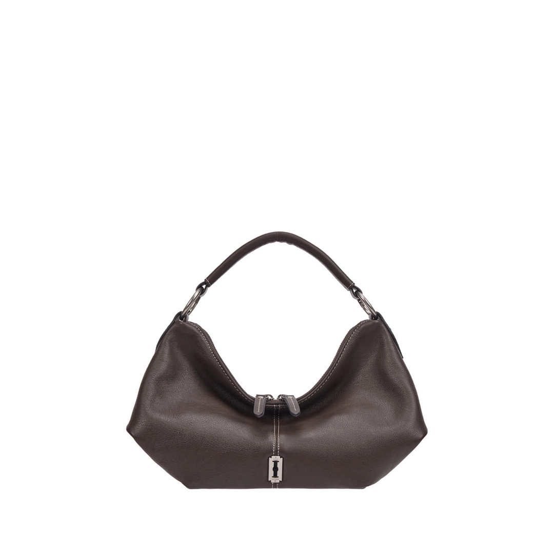 분크 Halfmoon Attache Shoulder S (하프문 아타쉬 숄더 스몰) Dark Brown 상품 이미지 2