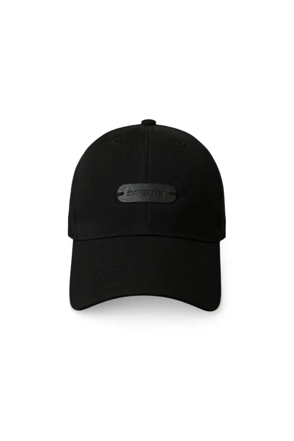 LOGO LABEL BALL CAP BLACK