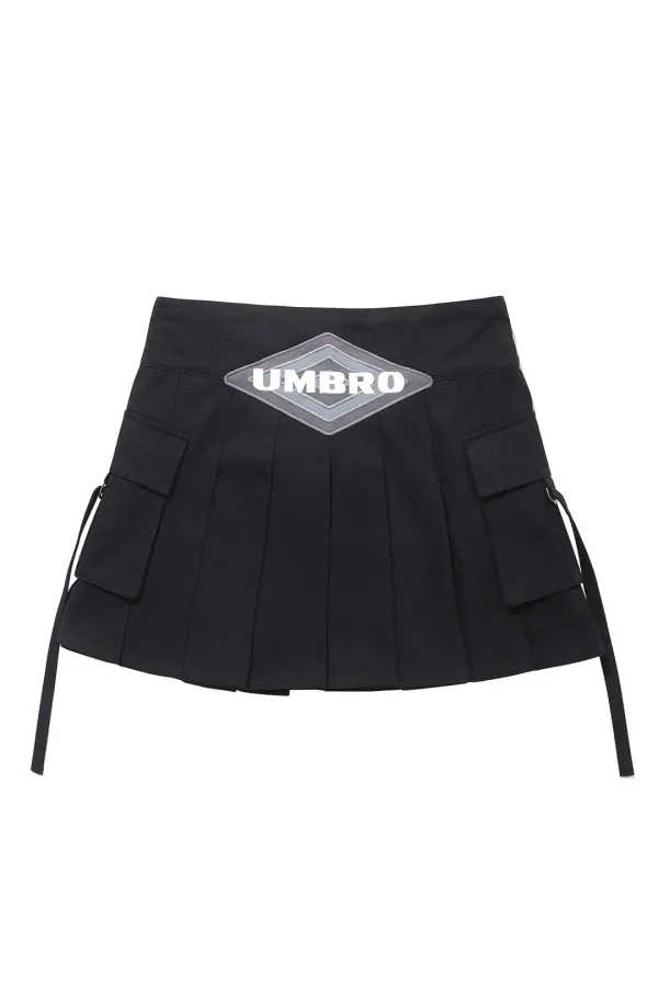 [UMB X LEEY] Cargo Mini Skirt Black
