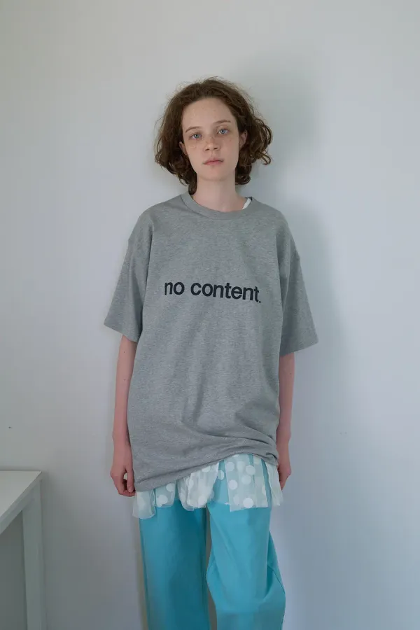 69. NOCONTENT-T _ Melange grey