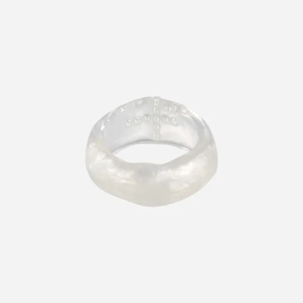 agape ring-white