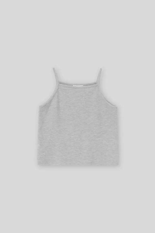 MN waffle sleeveless (gray)
