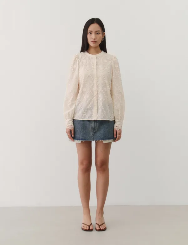 3rd / Chloe Lace Blouse (Peach)