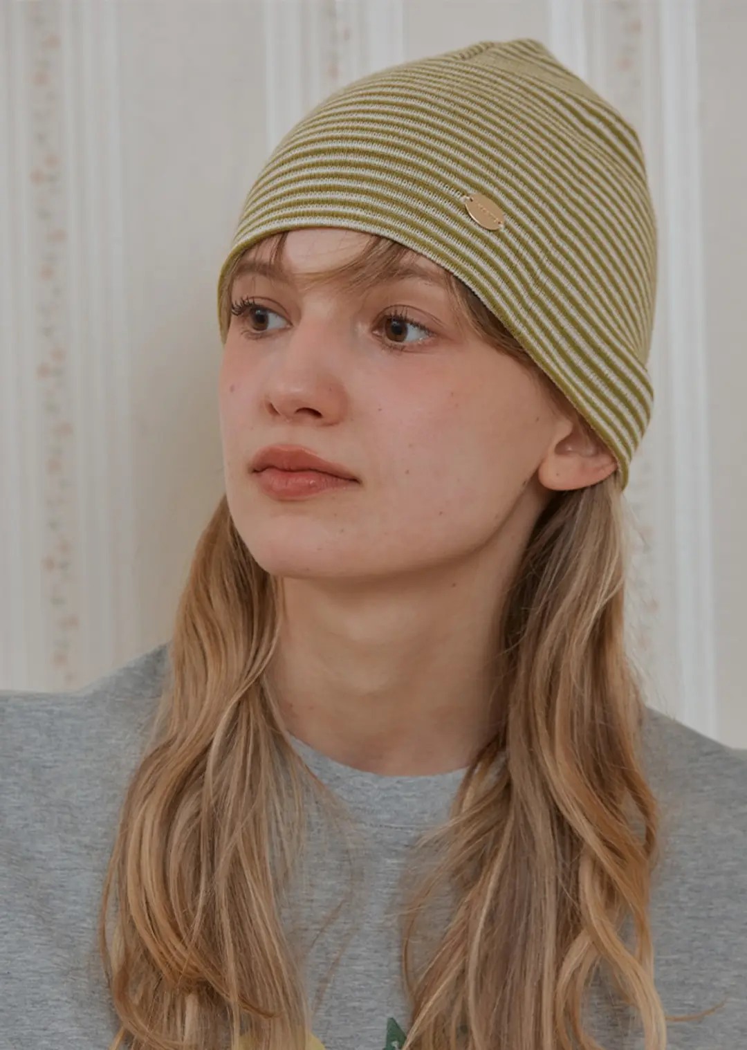아노에틱 ANC LOGO STRIPE BEANIE_GREEN 상품 이미지 2