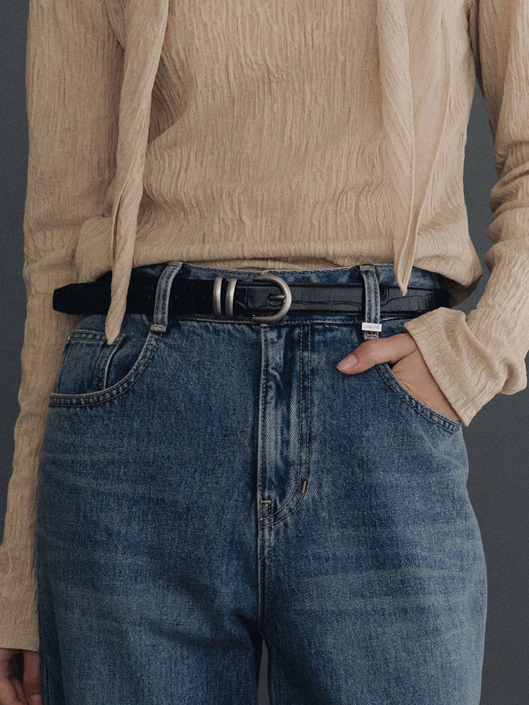 루에브르 Crack Cowhide Belt SX6XT027_2color 상품 이미지 1