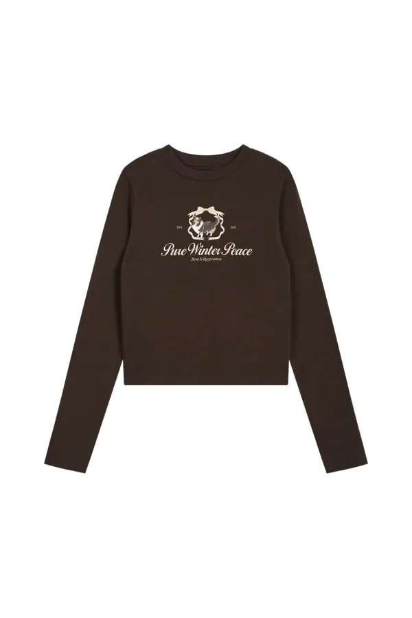 RiRi LOGO LONG SLEEVE - BROWN