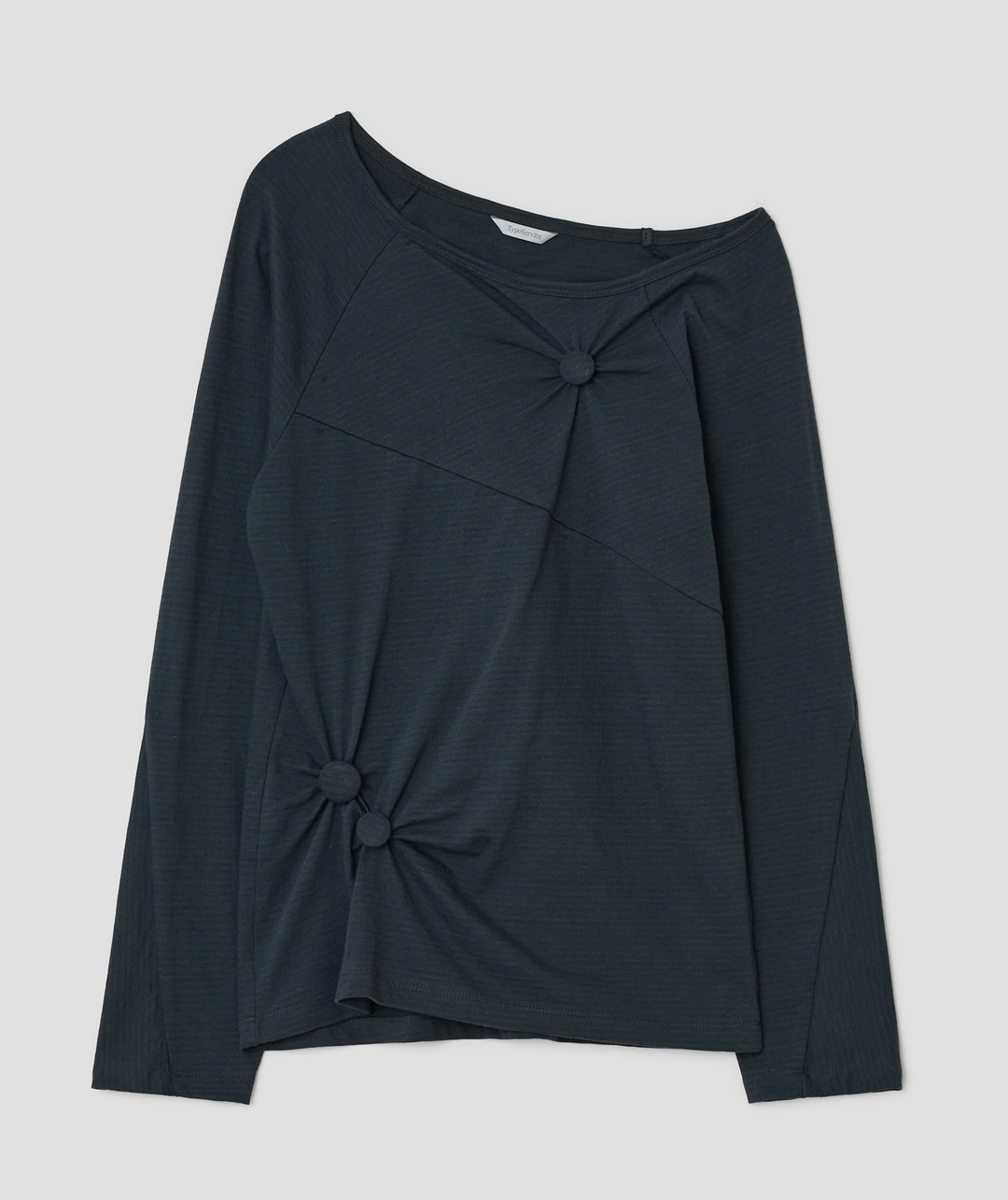 타입서비스 Striped Seam Button Top [Blue] 상품 이미지 1