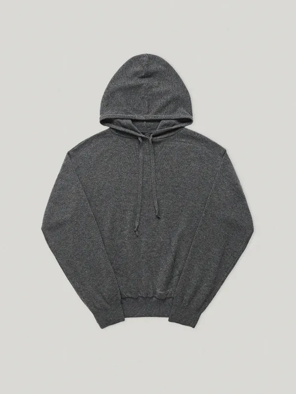 Gray Rebby Hooded Knit - Smoothmood