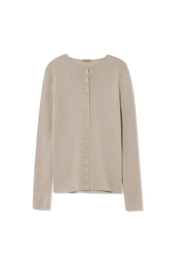 ANNE KNIT CARDIGAN [CAMEL]