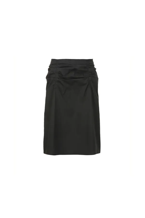 Unbalanced Shirring SK, Black