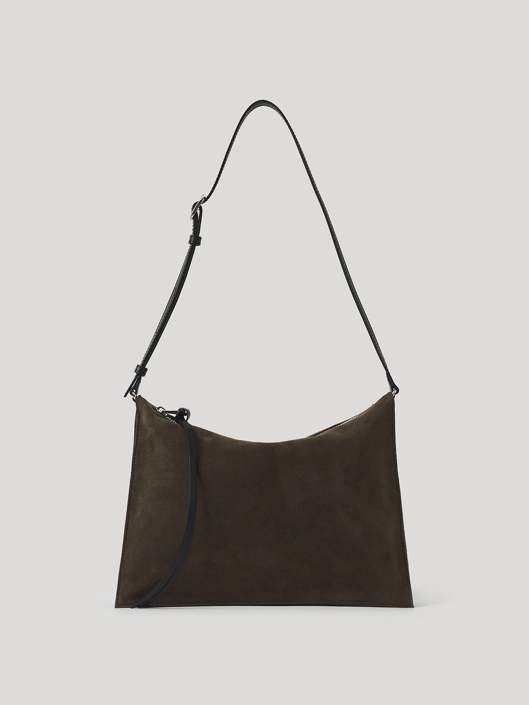 오브히 아코디언 스웨이드백 Accordion Suede Bag_Dark Olive 상품 이미지 1