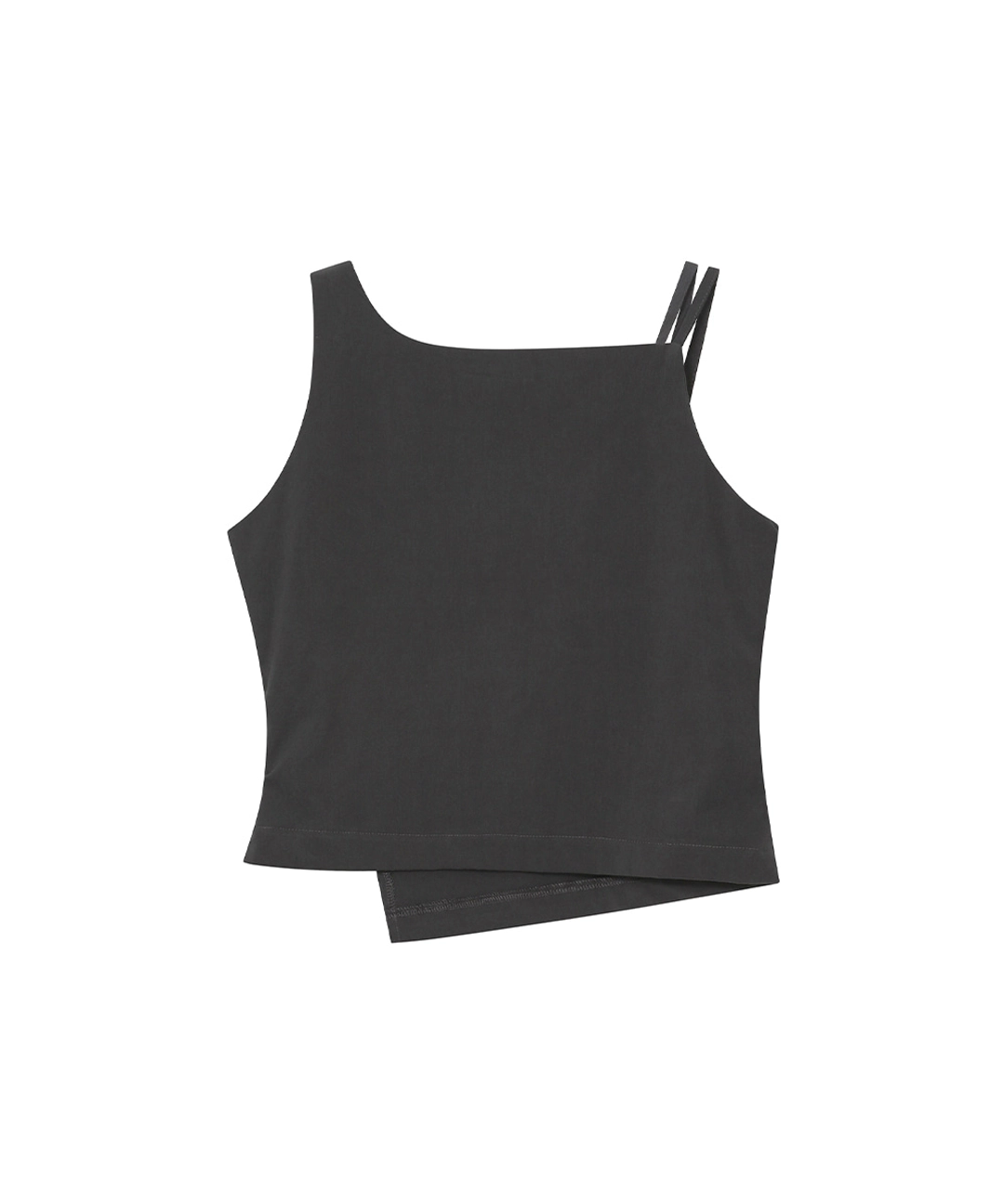 미세키서울 [레이 PICK] Layered button sleeveless top CHARCOAL 상품 이미지 2
