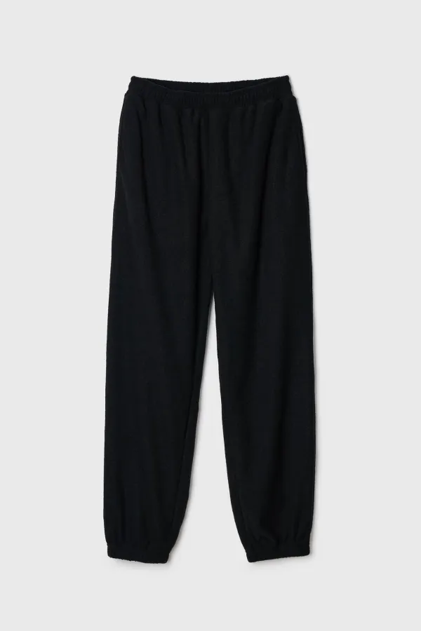 Boucle Jogger Pants (Black)