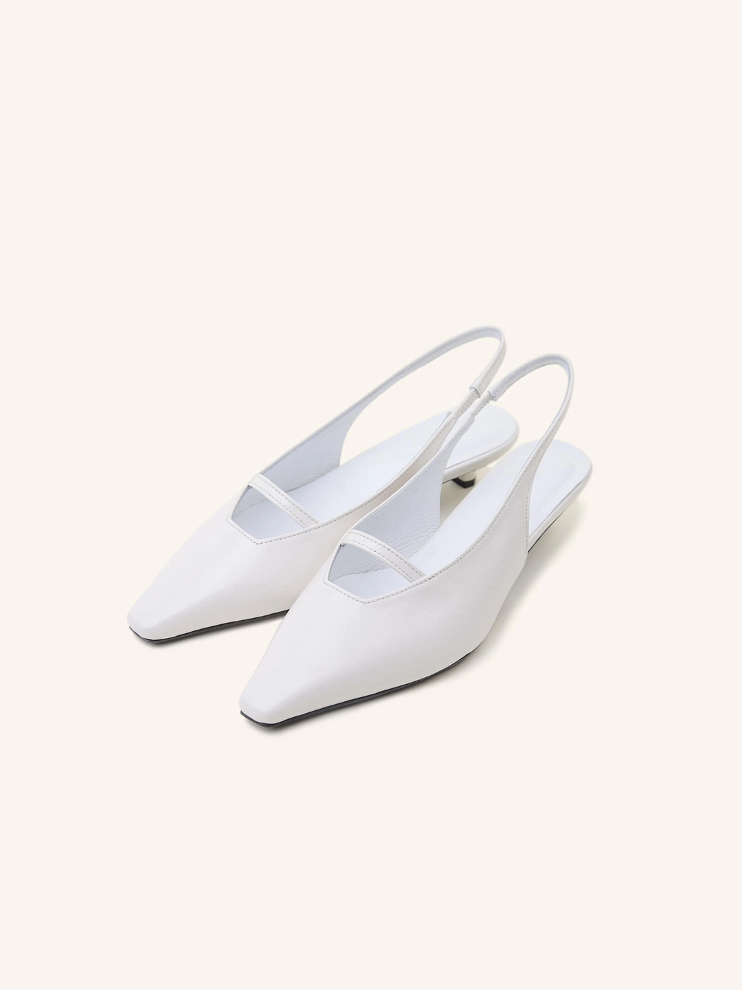 러브듀이 SILHOUETTE slingback / 화이트 상품 이미지 3