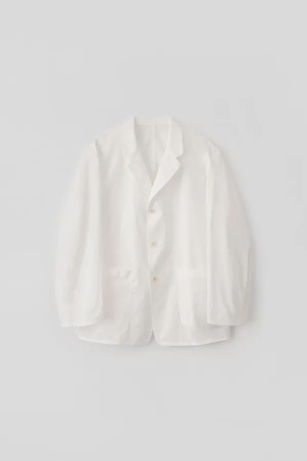 Sheer Single 3-Button Jacket_White