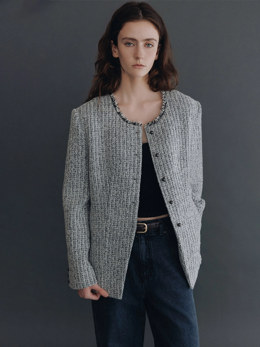 루에브르 [9/11 예약배송]Multi Color Tweed Jacket SW6AJ879-BQ 상품 이미지 1