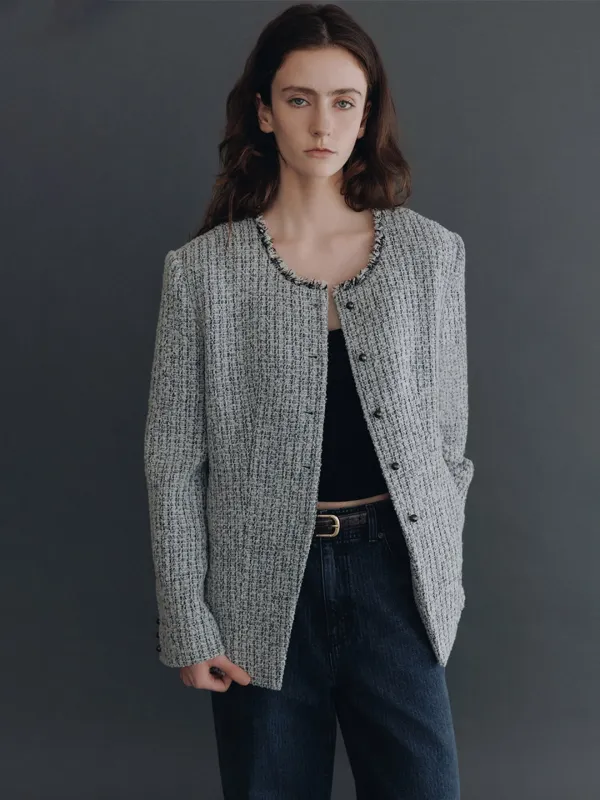 [9/11 예약배송]Multi Color Tweed Jacket SW6AJ879-BQ