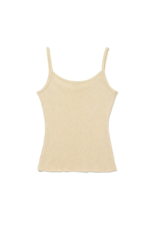 [오눅 착용]  Basic Sleeveless Knit Top Beige