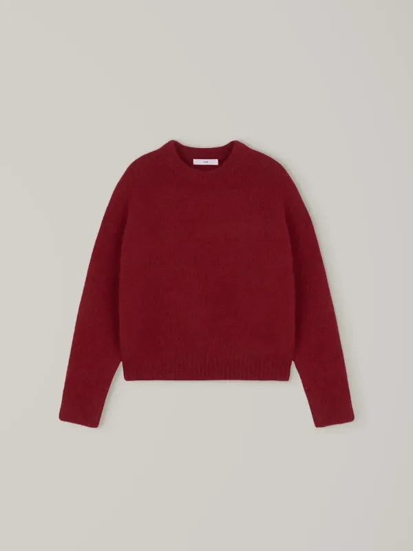 Hairy Alpaca Knit - Red