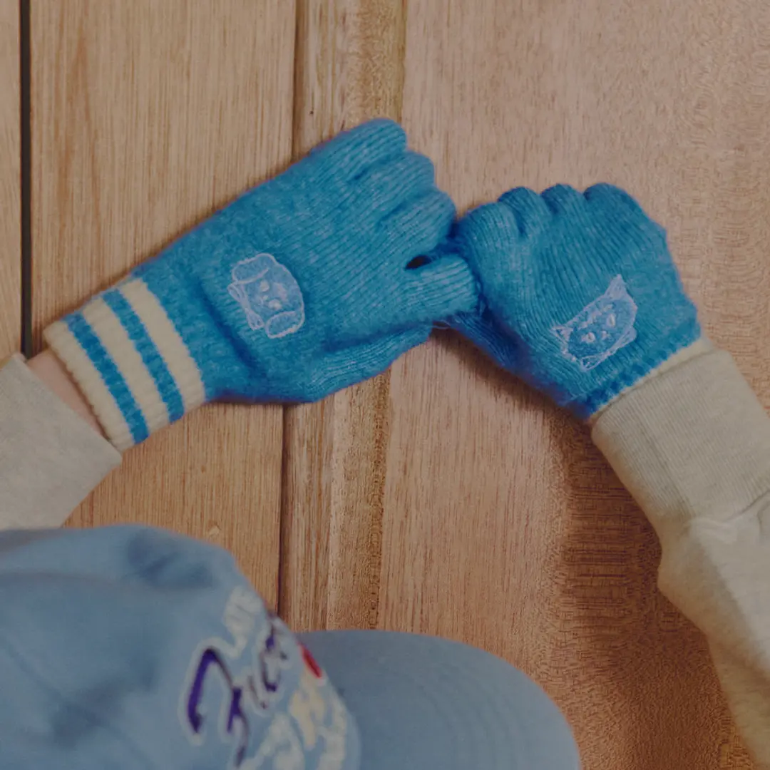 론론 FURRYDISE GLOVES BLUE 상품 이미지 2