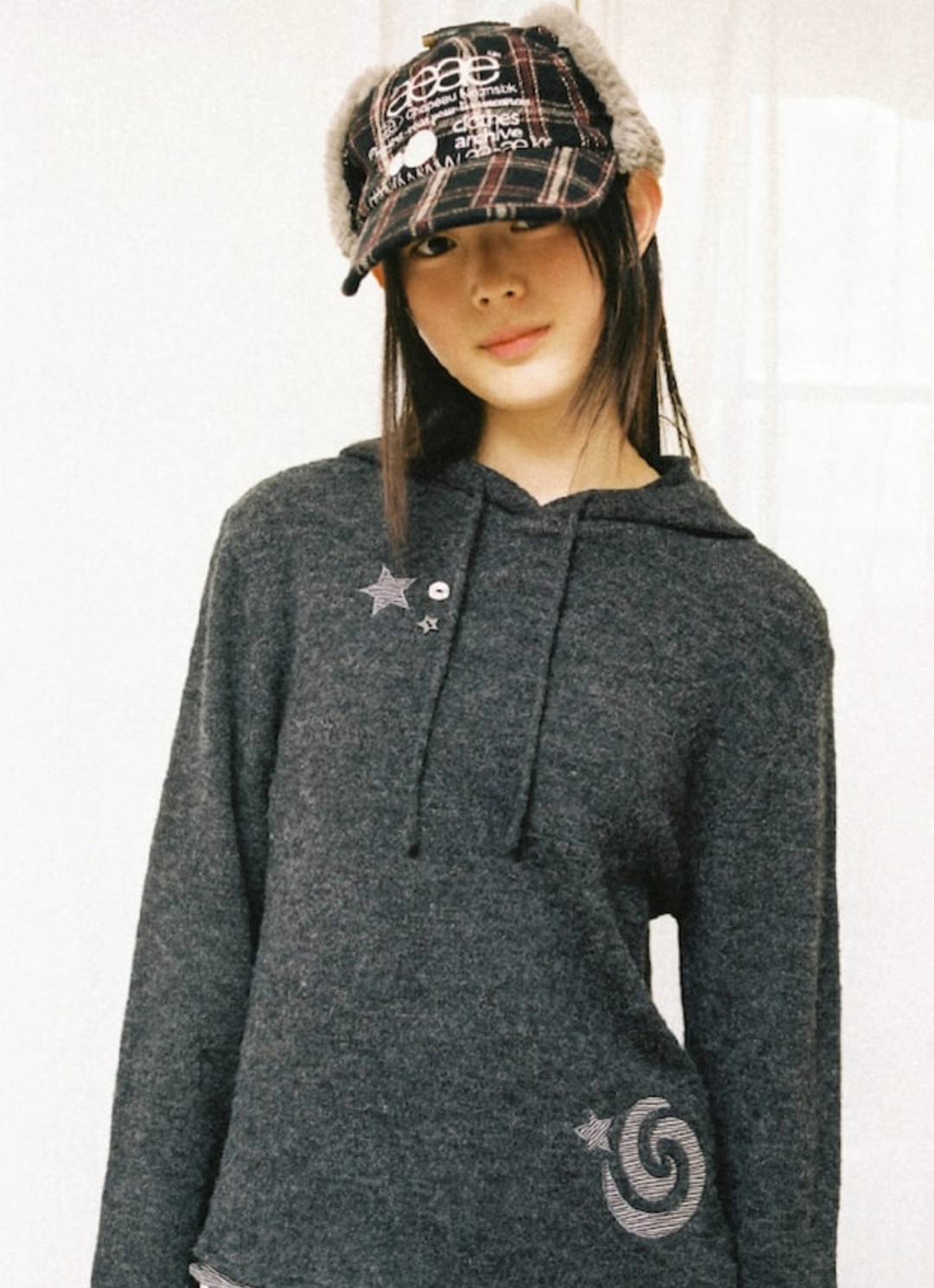 에이이에이이 WEB LOGO TROOPER CAP [NAVY] 상품 이미지 2
