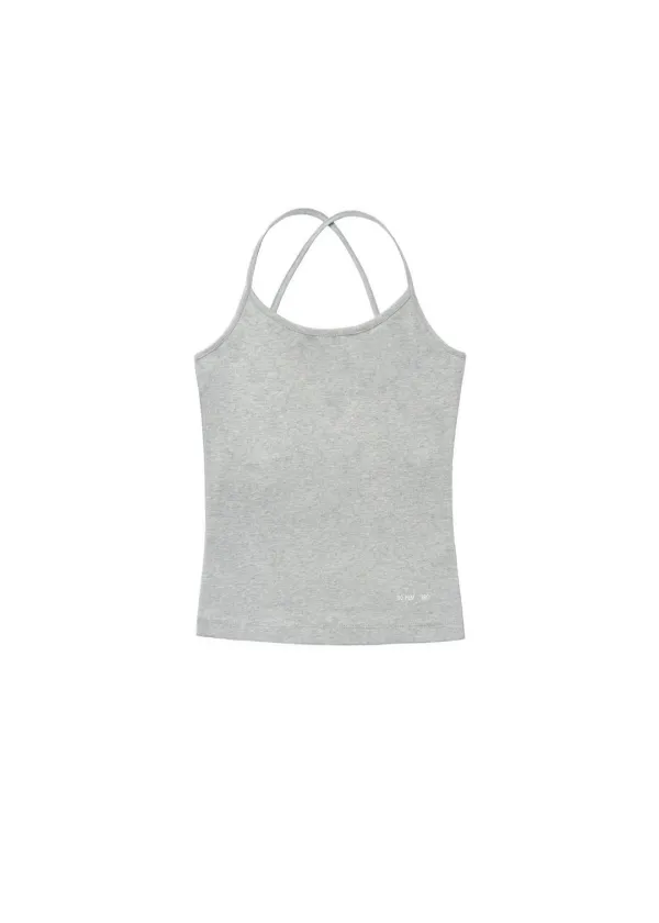 [2ND 11/3~ 발송] BASIC STRAP SLEEVELESS, MELANGE GRAY